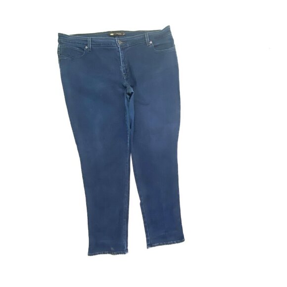Levi's Denim - Levi's Flatters And Flaunts Skinny‎ Leg Women's size 22W Dark Blue Denim jeans